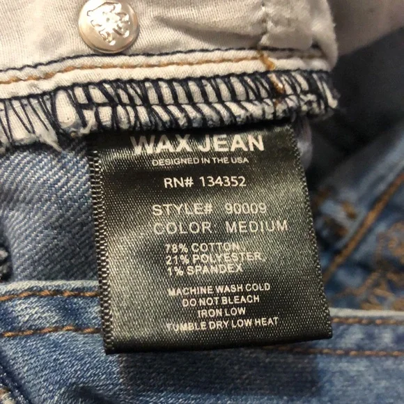 Wax Jeans bib overalls size med - Picture 10 of 12